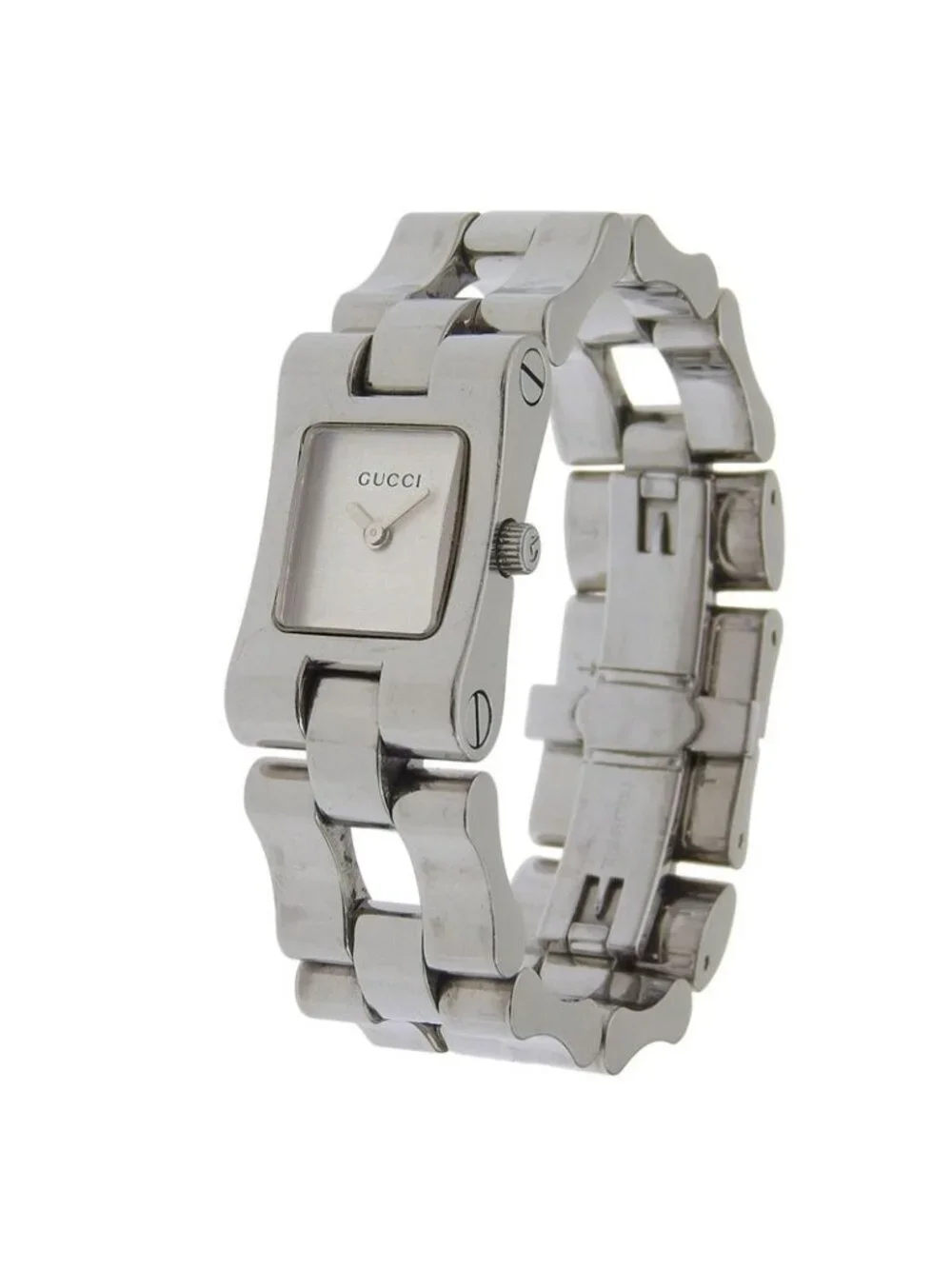 Gucci Stainless Steel Quartz Analog Display Silver Dial Watch - Picture 2 of 8